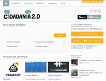 Tablet Screenshot of cidadania20.com